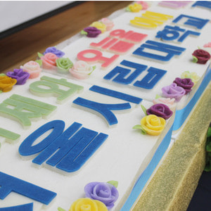 서울시립대학교 100주년기념 4m케익