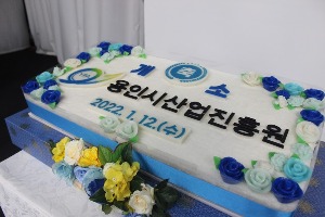 용인시산업진흥원 개소식떡케이크 80cm