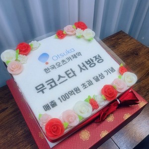 한국오츠카제약 기념떡케이크 40cm